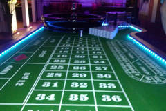 Roulette mit LED-Beleuchtung