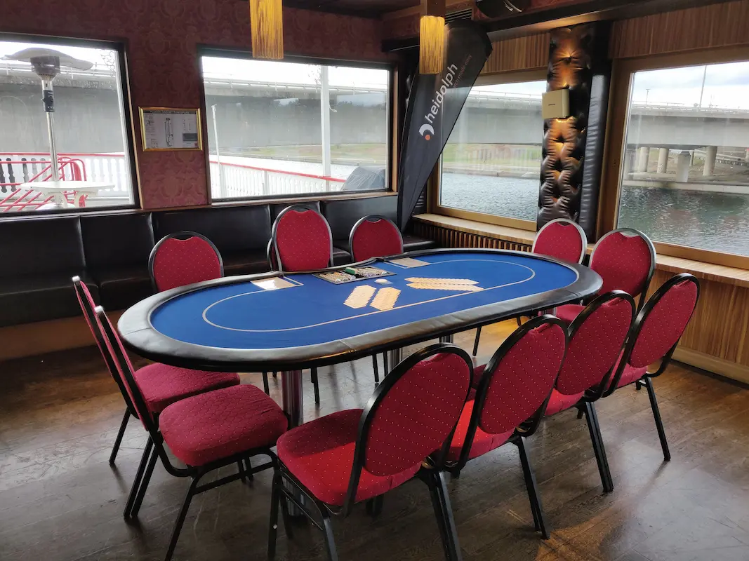Pokertisch an Bord der Mississippi Queen Nürnberg